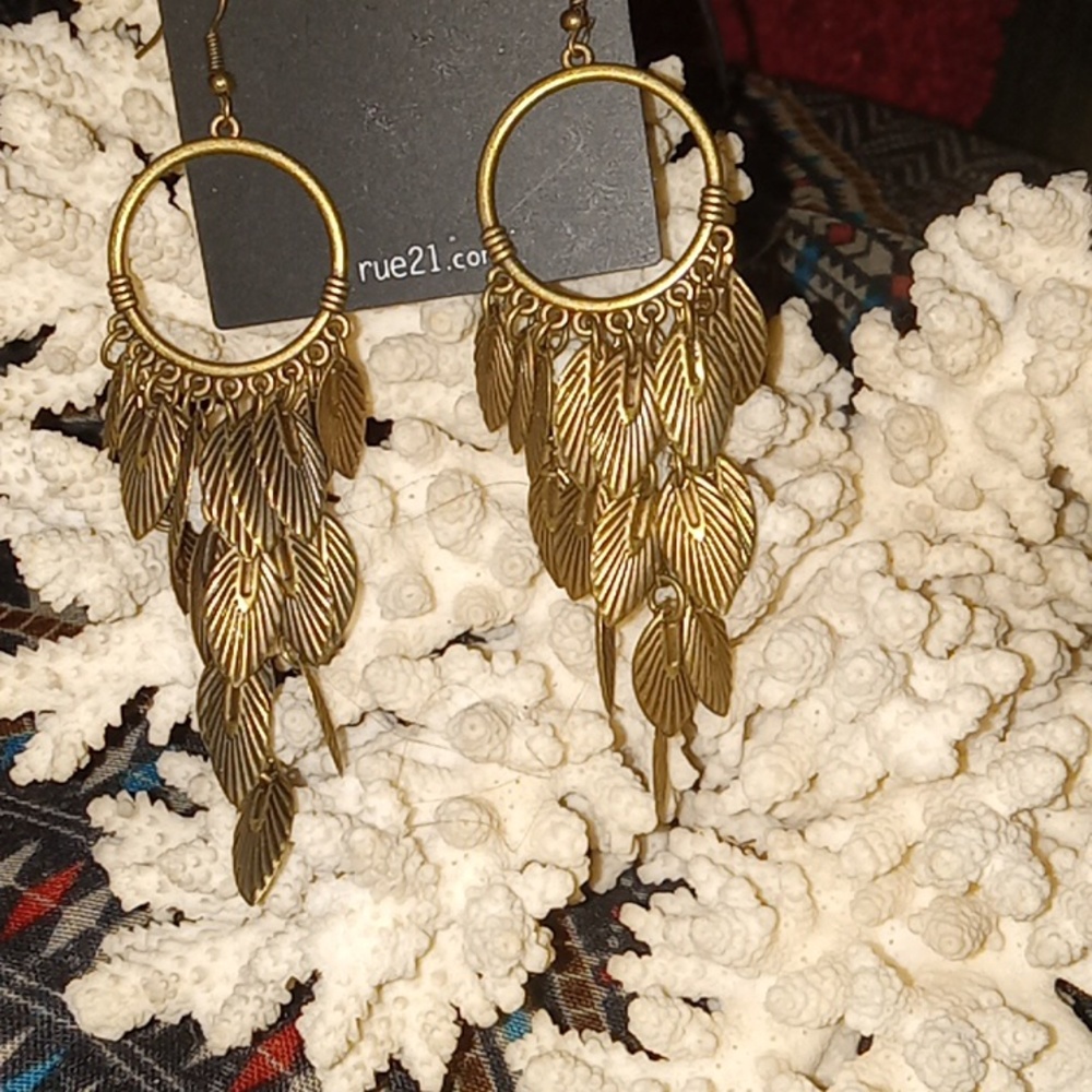 New Leaf chandelier earrings